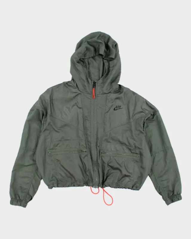 Nike Green Windrunner Hooded Cargo Jacket - L sold by Rokit