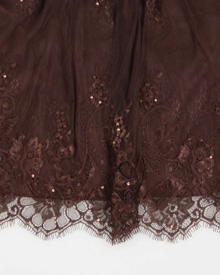 Y2k 00s Le Chateau Brown Cami Top - S sold by Rokit product image thumbnail 4