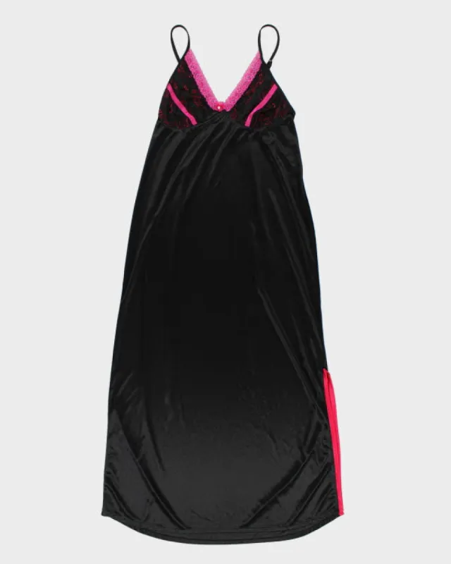 Y2k 00s Black Slip Dress - M sold by Rokit