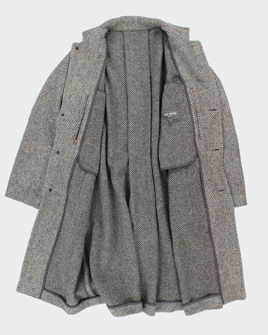 Men's Todd Snyder Wool Blend Grey Over Coat - M sold by Rokit product image thumbnail 4