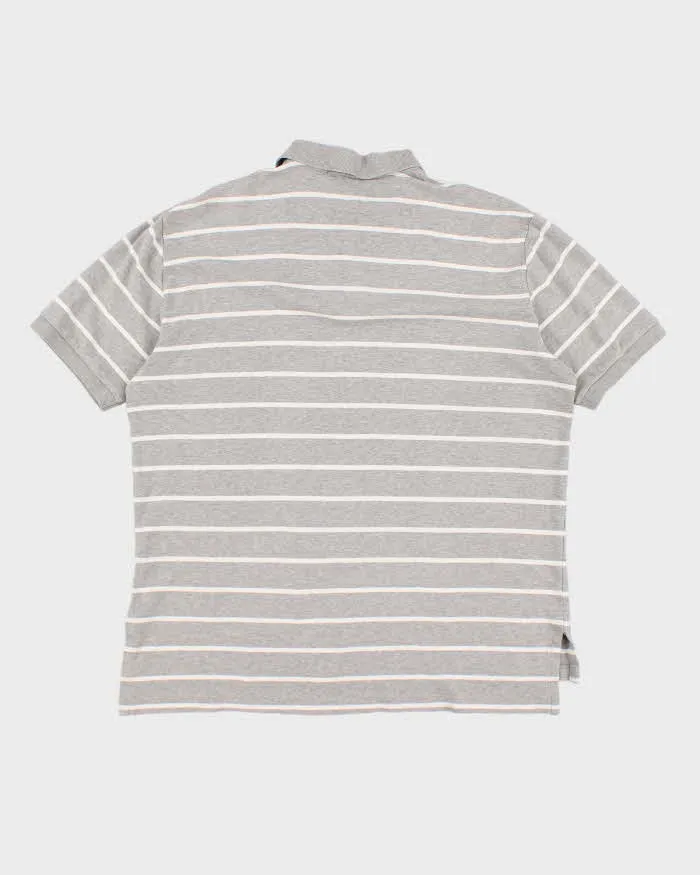 Ralph Lauren Grey Stripe Polo - L sold by Rokit product image thumbnail 2
