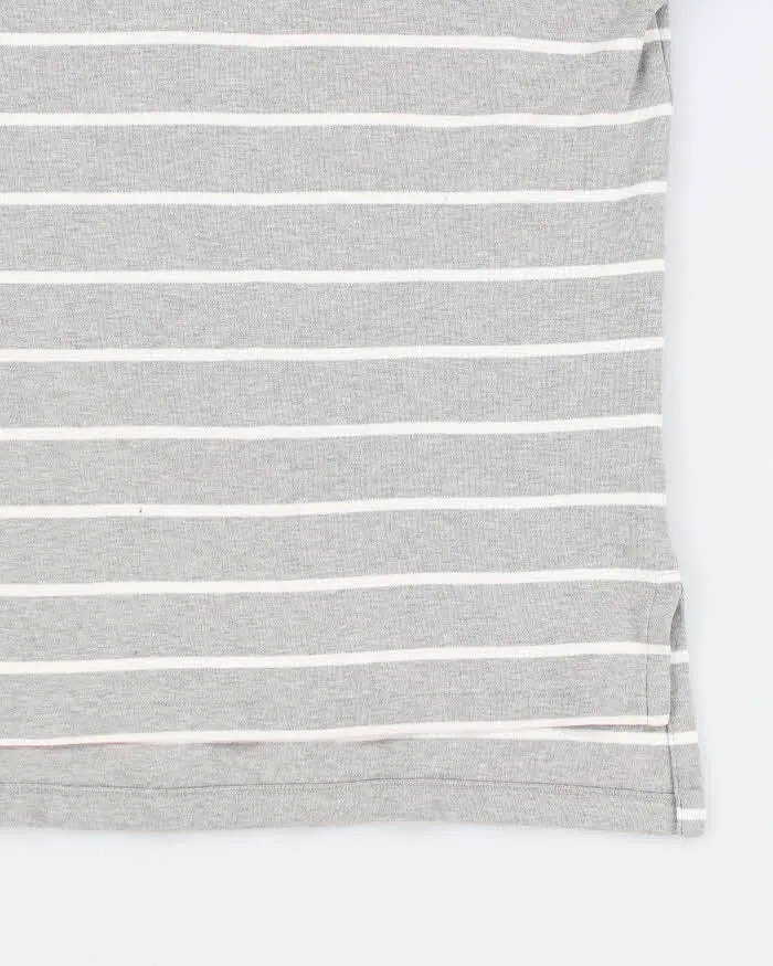 Ralph Lauren Grey Stripe Polo - L sold by Rokit product image thumbnail 4