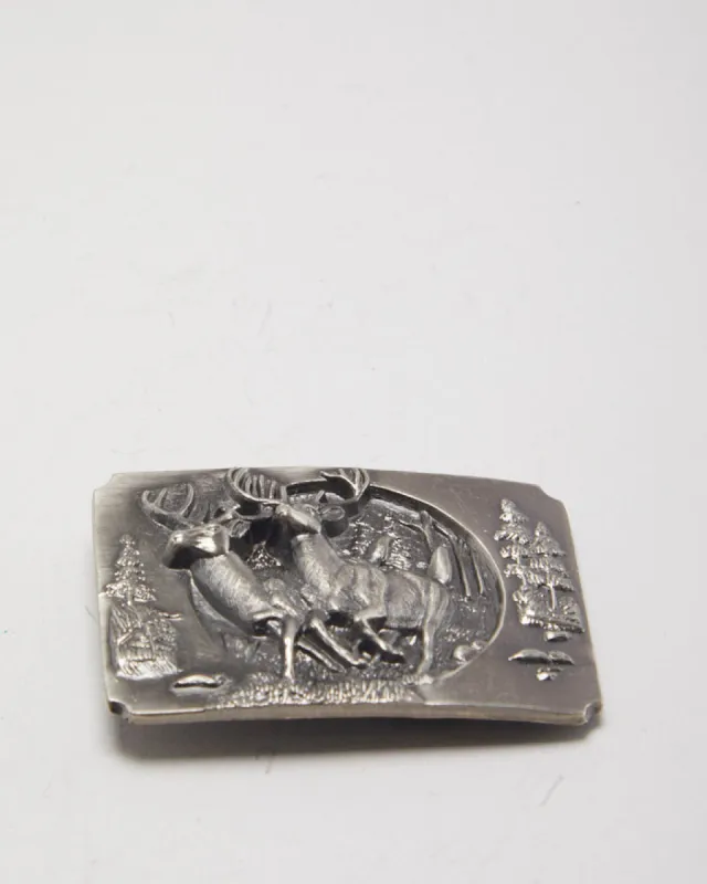 Vintage 90s Deer Belt Buckle sold by Rokit