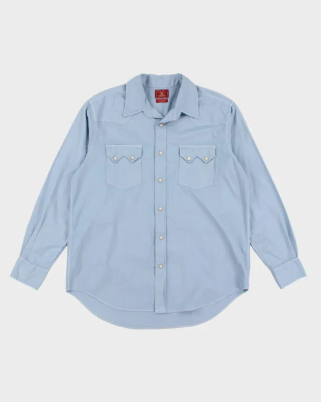 Vintage 90s Lucky Brand Blue Western Shirt - XL sold by Rokit