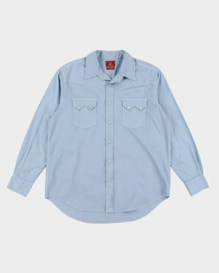 Vintage 90s Lucky Brand Blue Western Shirt - XL sold by Rokit