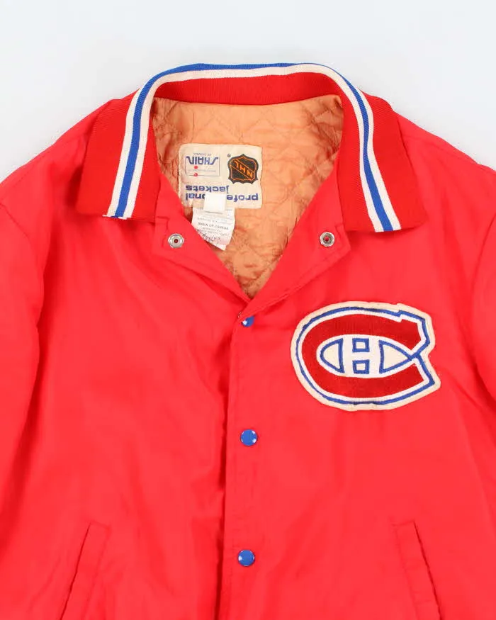 Vintage Men's Red Montreal Canadians X NHL Varsity Jacket - L sold by Rokit product image thumbnail 3