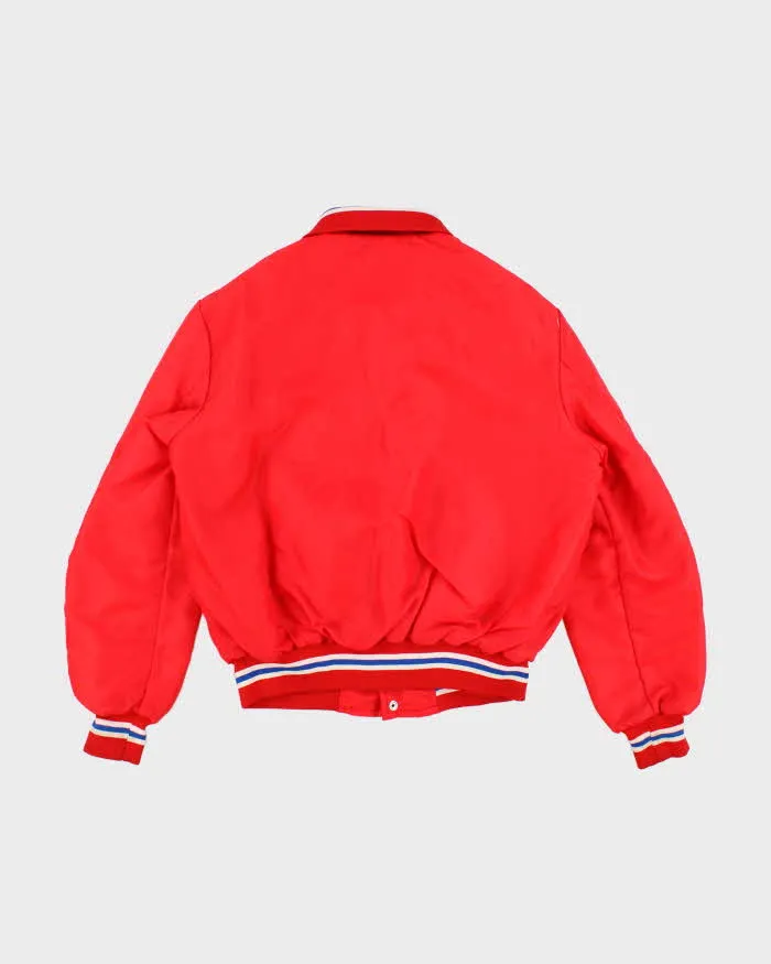 Vintage Men's Red Montreal Canadians X NHL Varsity Jacket - L sold by Rokit product image thumbnail 2