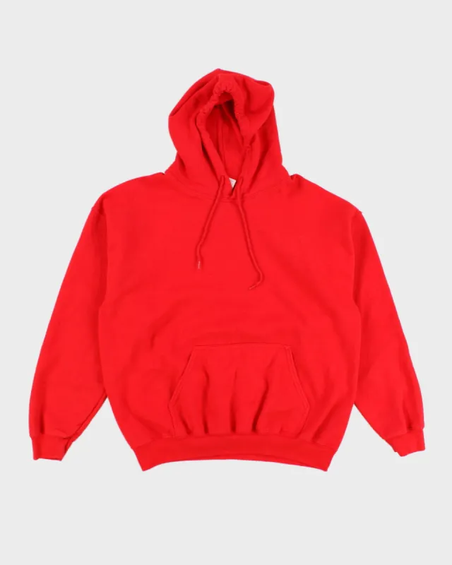 Mens Red Hoodie with Front Pocket - L sold by Rokit