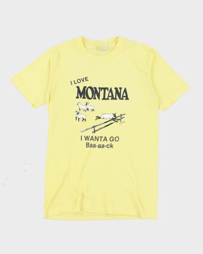 Vintage 90's Single Stitch Montana T-Shirt - S sold by Rokit