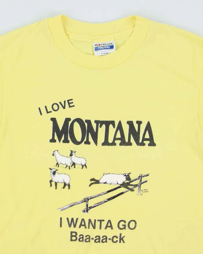 Vintage 90's Single Stitch Montana T-Shirt - S sold by Rokit product image thumbnail 3