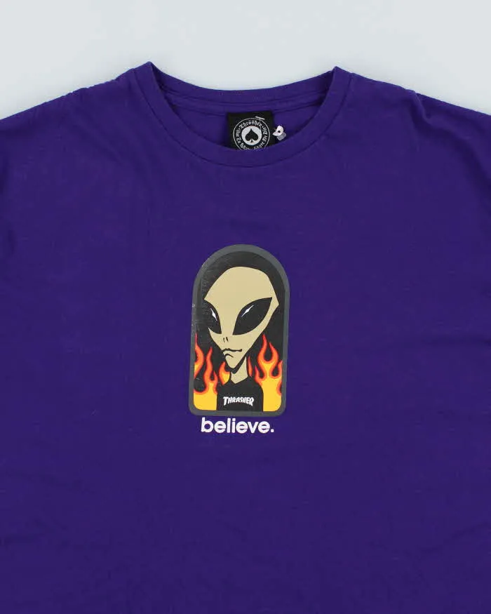 Thrasher Magazine x Alien Workshop Believe T-Shirt - L sold by Rokit product image thumbnail 3