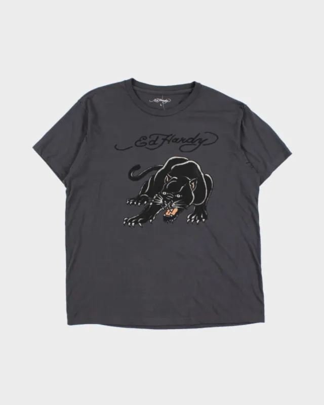 Ed Hardy Graphic T-Shirt - L sold by Rokit