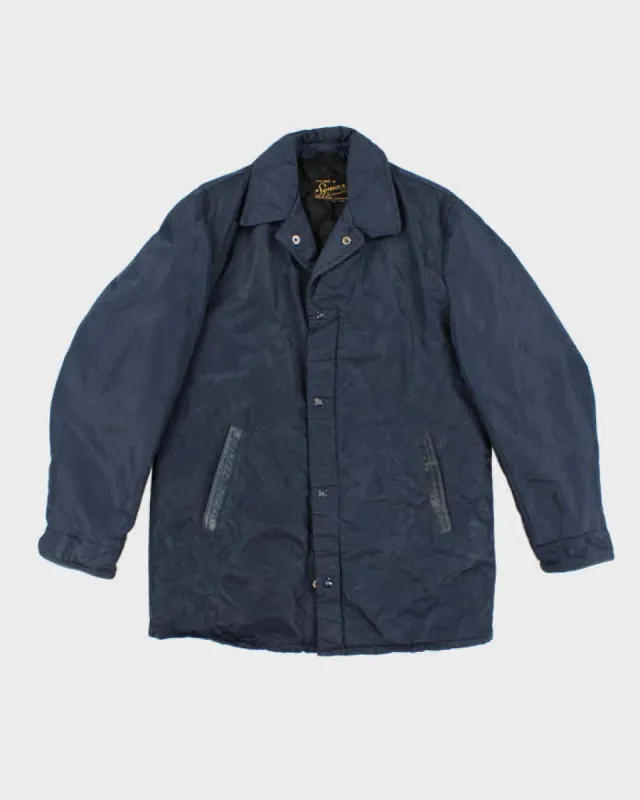 Vintage Symax Garment Co Navy Jacket - L sold by Rokit