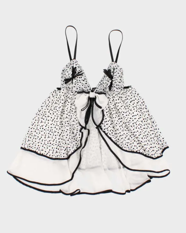 Y2k 00s Victoria's Secret Polka Dot Cami - L sold by Rokit