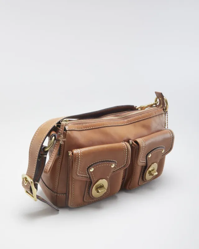 Women's Brown Coach Shoulder Bag made by Rokit