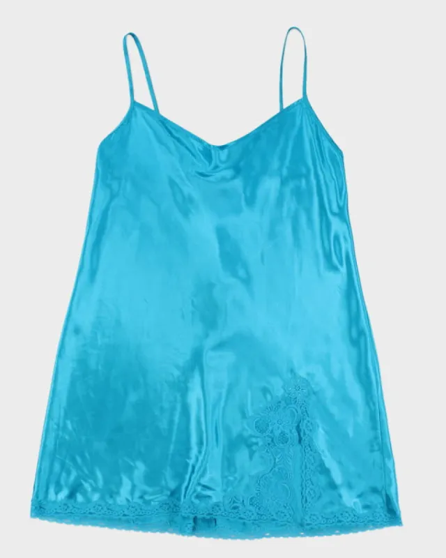 Y2k 00s La Senza Blue Slip Dress - XL sold by Rokit