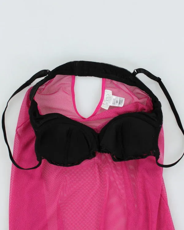 Y2k 00s La Senza Pink Fishnet Cami - S sold by Rokit product image thumbnail 4