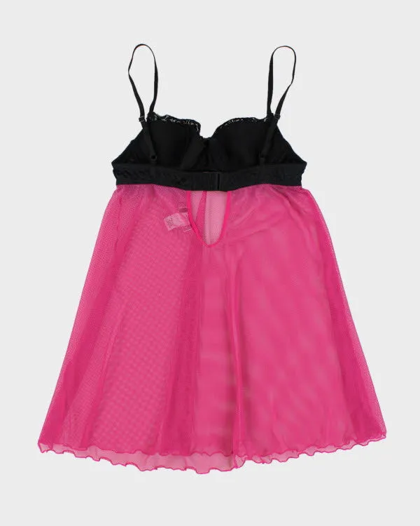 Y2k 00s La Senza Pink Fishnet Cami - S sold by Rokit product image thumbnail 2