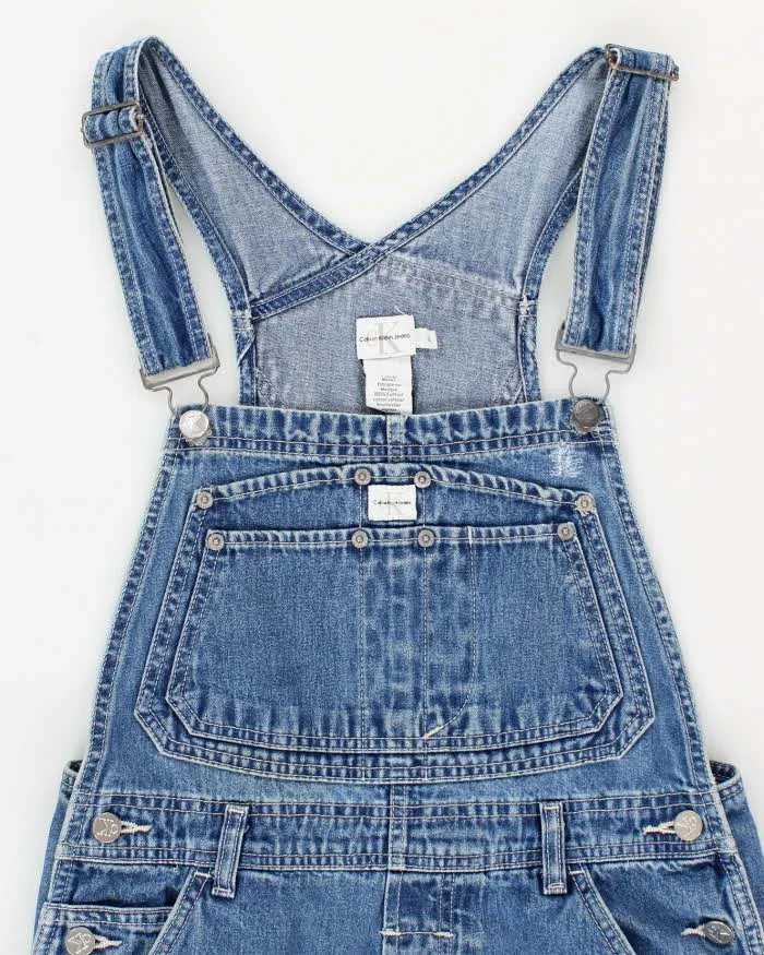 00s Calvin Klein Denim Long Dungarees - L sold by Rokit product image thumbnail 3