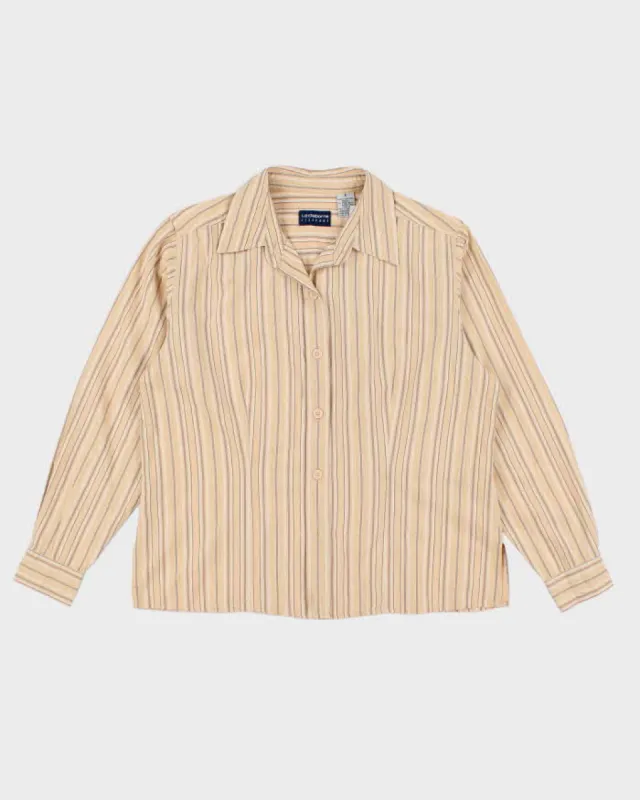 Vintage 90s Liz Claiborne Stripe Shirt - S sold by Rokit