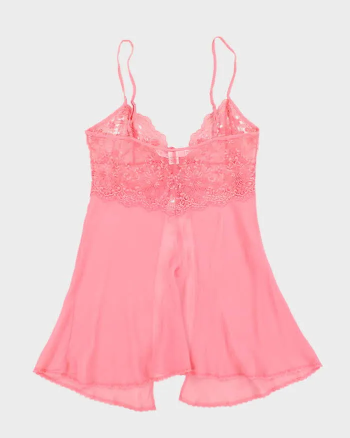 Vintage Y2k 00s Victoria's Secret Pink Silk Lingerie Cami - M sold by Rokit product image thumbnail 2