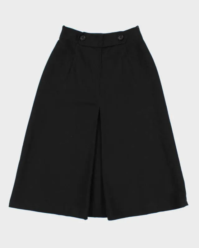 Vintage 1980s Black A-Line Skirt - S sold by Rokit