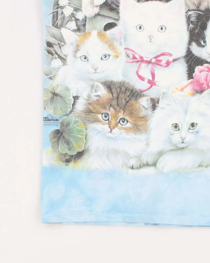 Vintage 2000's The Mountain All Over Print Cat T-Shirt - S sold by Rokit product image thumbnail 4