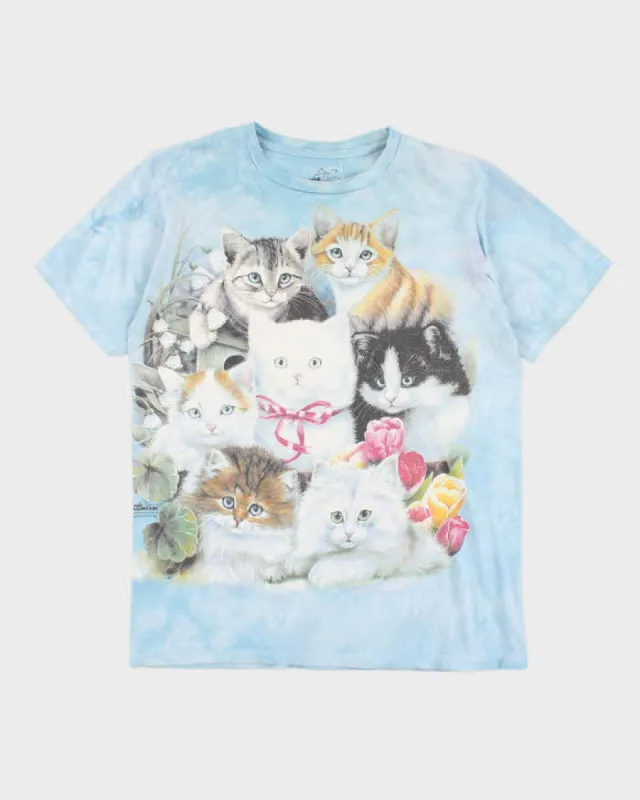 Vintage 2000's The Mountain All Over Print Cat T-Shirt - S sold by Rokit