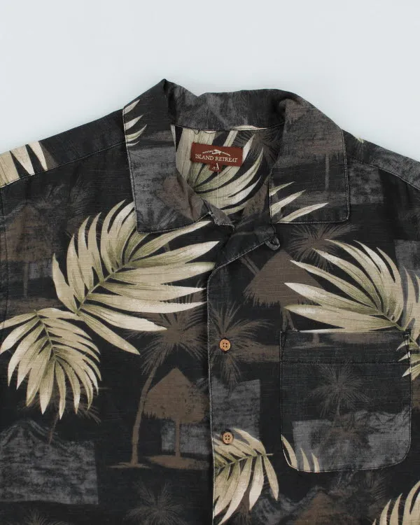 Vintage Island Retreat Printed Hawaiian Shirt - M sold by Rokit product image thumbnail 3