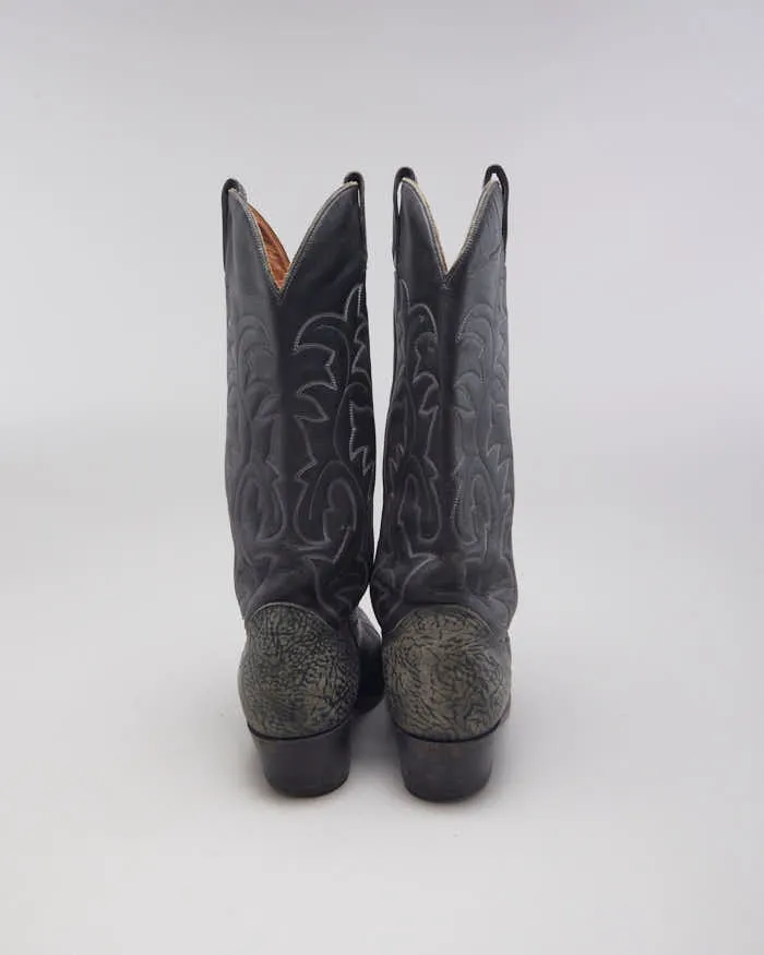Vintage Black Cowboy Boots - UK4 sold by Rokit product image thumbnail 5