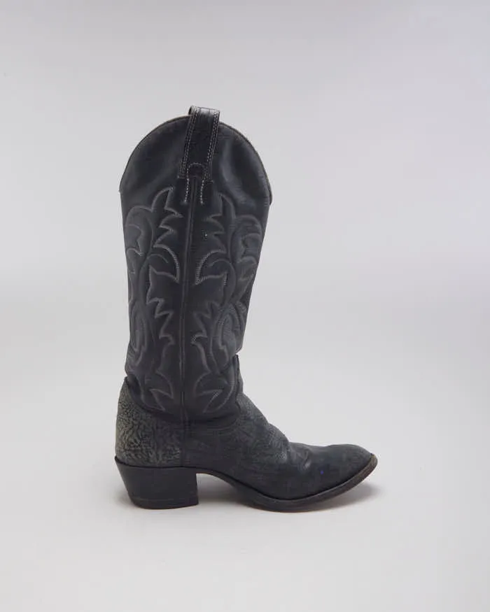 Vintage Black Cowboy Boots - UK4 sold by Rokit product image thumbnail 3