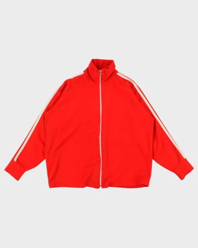 80's Vintage Men's Red Track Jacket - S sold by Rokit