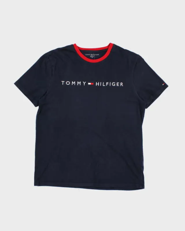 Tommy Hilfiger Blue T-Shirt - L sold by Rokit