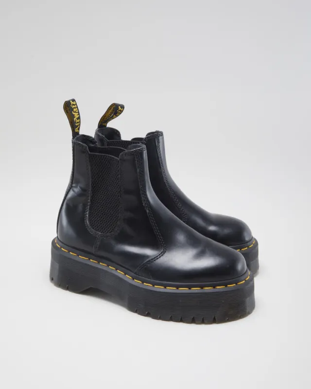 Women's Black Dr Martens Platform Chelsea Boots - 3 sold by Rokit