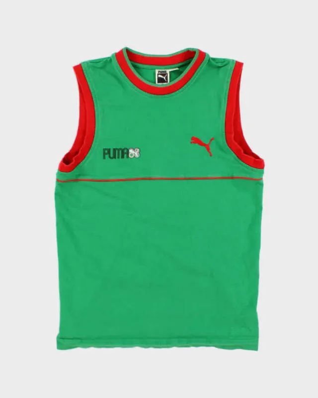 Vintage 70s Puma Green Vest - M sold by Rokit