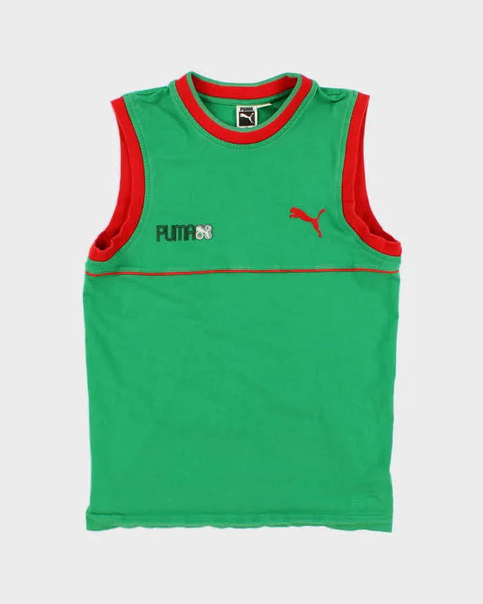 Vintage 70s Puma Green Vest - M sold by Rokit
