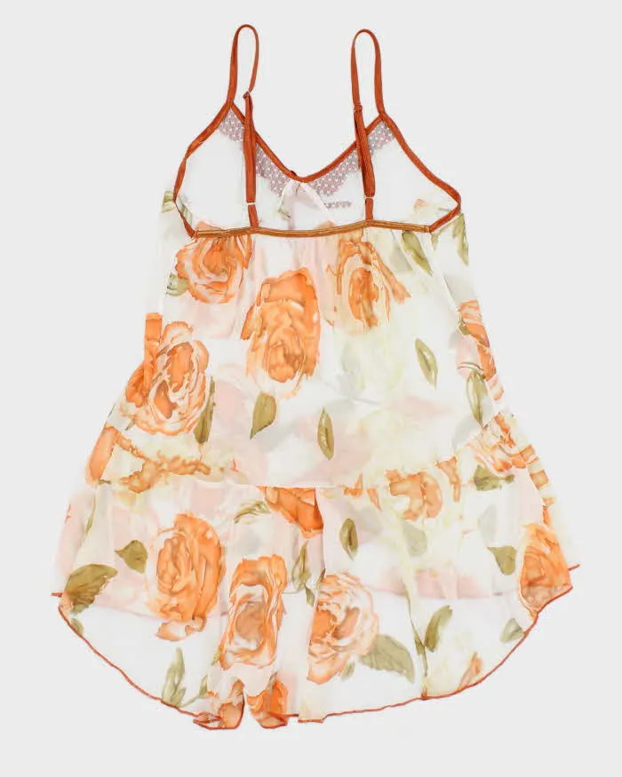 Vintage 90s Mesh Floral Cami - M sold by Rokit product image thumbnail 2