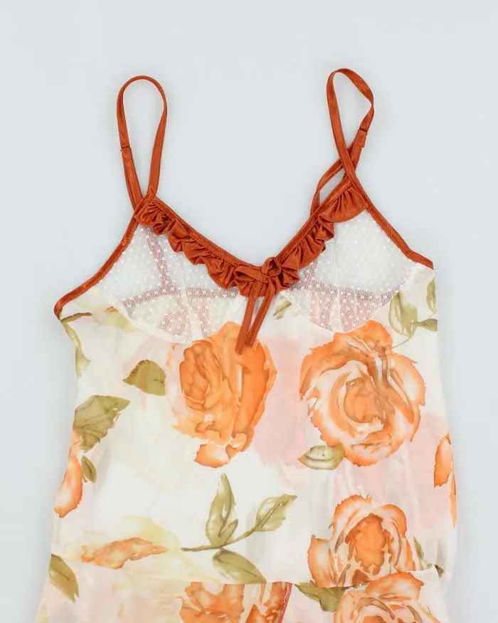 Vintage 90s Mesh Floral Cami - M sold by Rokit product image thumbnail 3