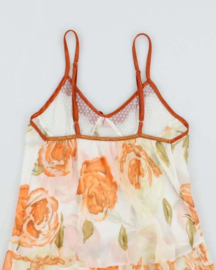 Vintage 90s Mesh Floral Cami - M sold by Rokit product image thumbnail 4