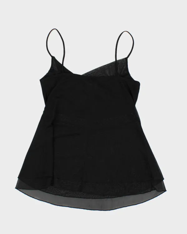 Y2k 00s M Collection Mesh Cowl Neck Sequin Cami - L sold by Rokit product image thumbnail 2