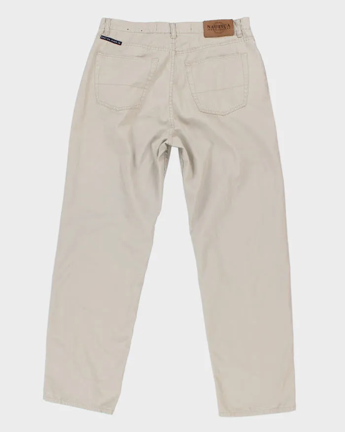 00s Nautica Beige Trousers - W36 L32 sold by Rokit product image thumbnail 2