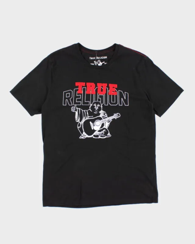 True Religion Black T-shirt - L made by True Religion