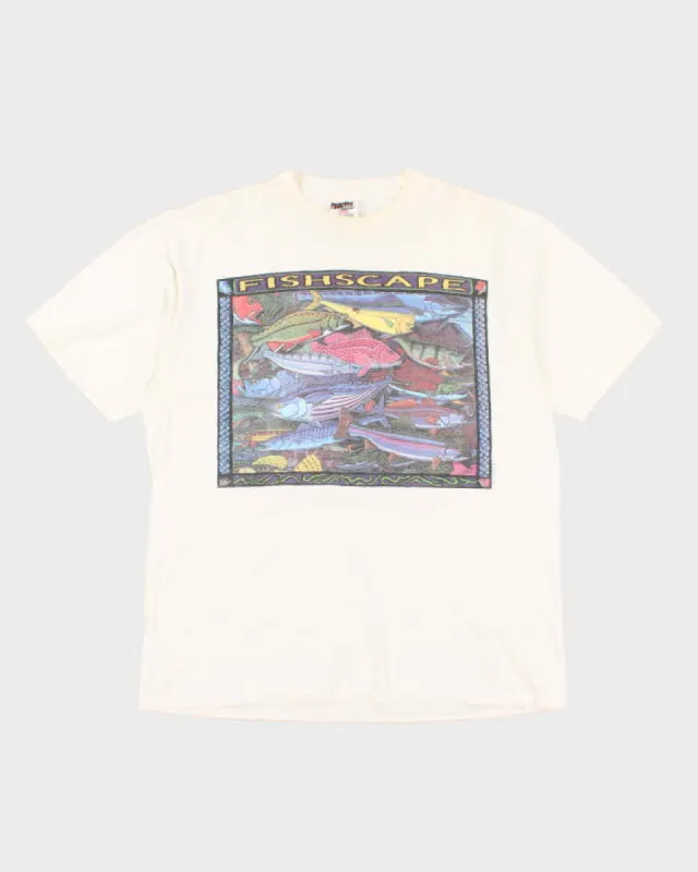 Vintage 90s PowerPro Fishscape T-Shirt - XL sold by Rokit