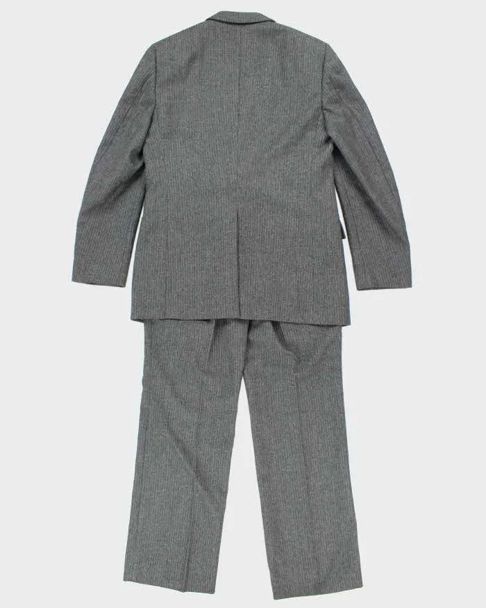 Vintage Wool Grey Pinstripe Suit - M sold by Rokit product image thumbnail 2