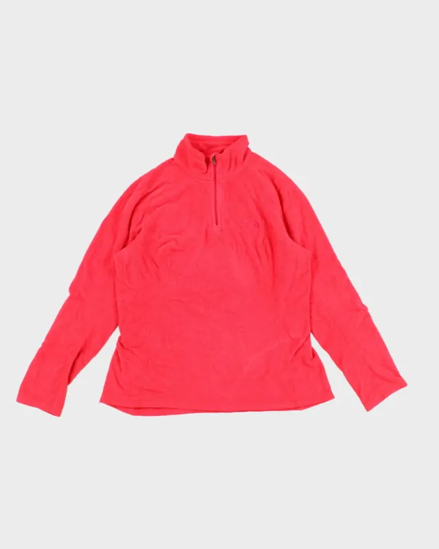 The North Face Pink Quarter Zip Fleece - M sold by Rokit