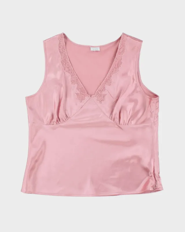 Y2k 00s Suzy Pink Cami - L sold by Rokit