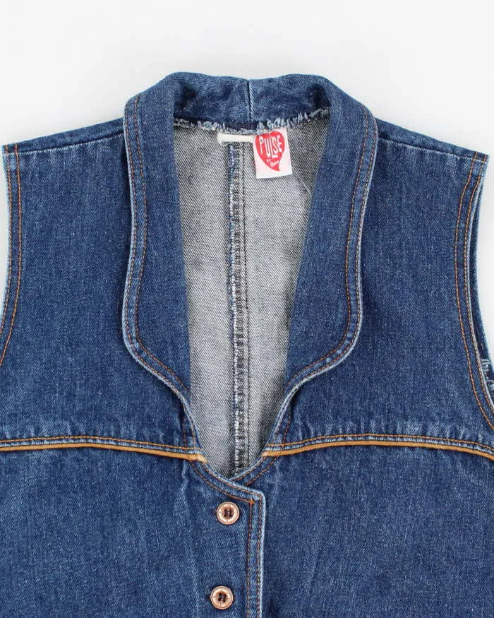 Pulse Denim Sleeveless Vest Jacket - M sold by Rokit product image thumbnail 3