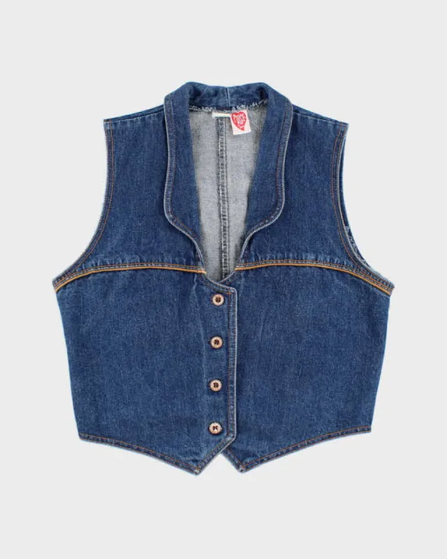 Pulse Denim Sleeveless Vest Jacket - M sold by Rokit