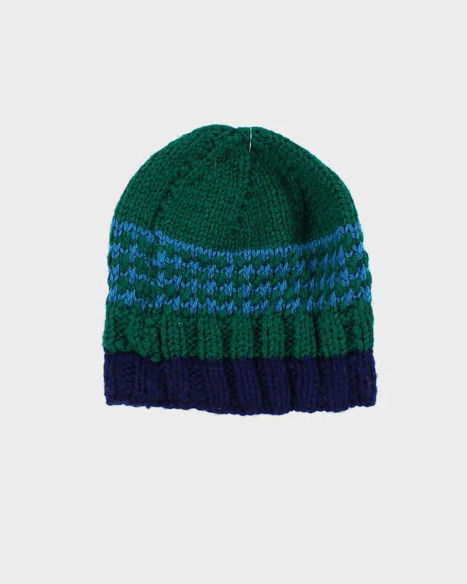 Unisex Green Hand Knit Beanie - O/S sold by Rokit product image thumbnail 2
