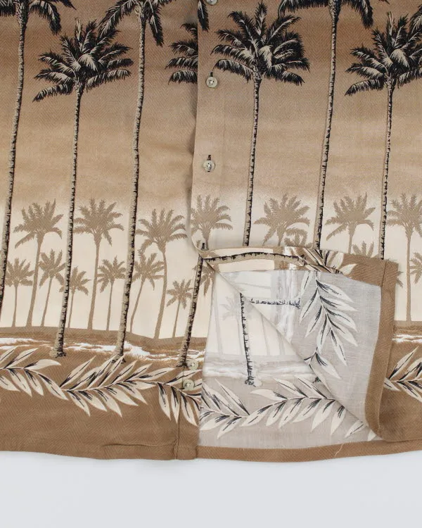 Vintage 90's Pierre Cardin Palm Tree Printed Hawaiian Shirt - L sold by Rokit product image thumbnail 4